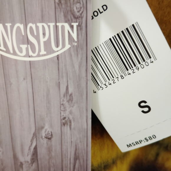 Ringspun Women's Tan Plaid Teddy Jacket NWT - Picture 4 of 5